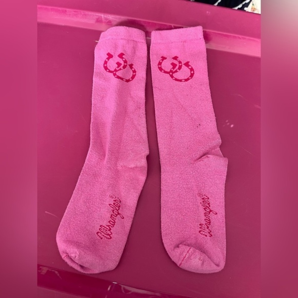 Wrangler Pink Casual Crew Socks